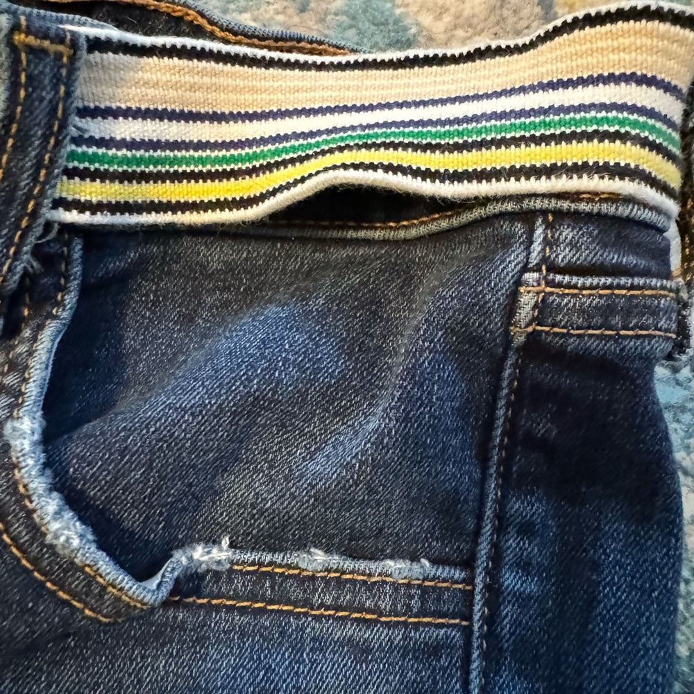 Veronica Beard 27” Jeans Carolyn Baby Boot Raw Hem cropped Front Button - Picture 8 of 9